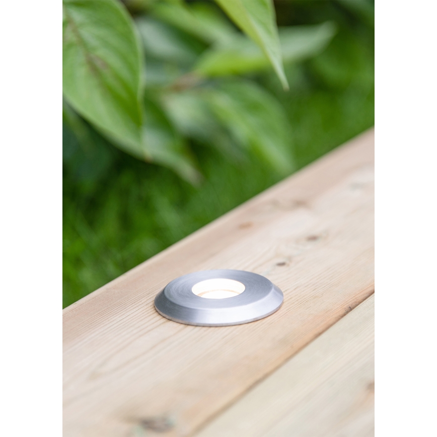Markslöjd 107717 - LED inbouwarmatuur voor buiten GARDEN24 LED/3W/24V IP44 zwart/mat chroom