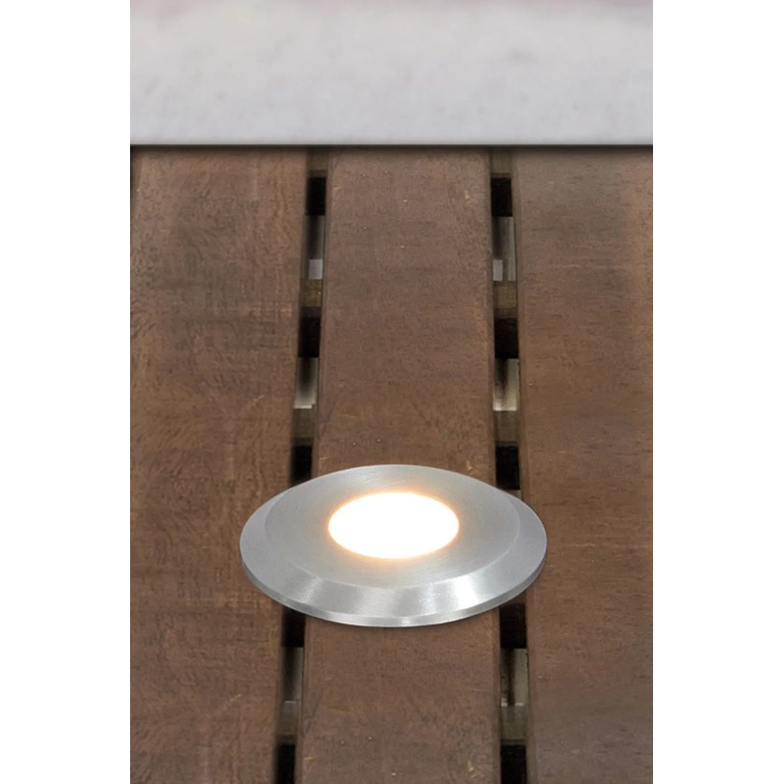 Markslöjd 107717 - LED inbouwarmatuur voor buiten GARDEN24 LED/3W/24V IP44 zwart/mat chroom