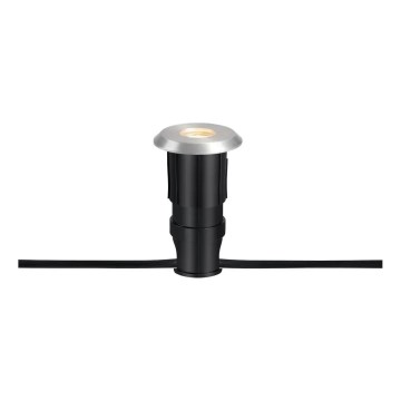 Markslöjd 107717 - LED inbouwarmatuur voor buiten GARDEN24 LED/3W/24V IP44 zwart/mat chroom