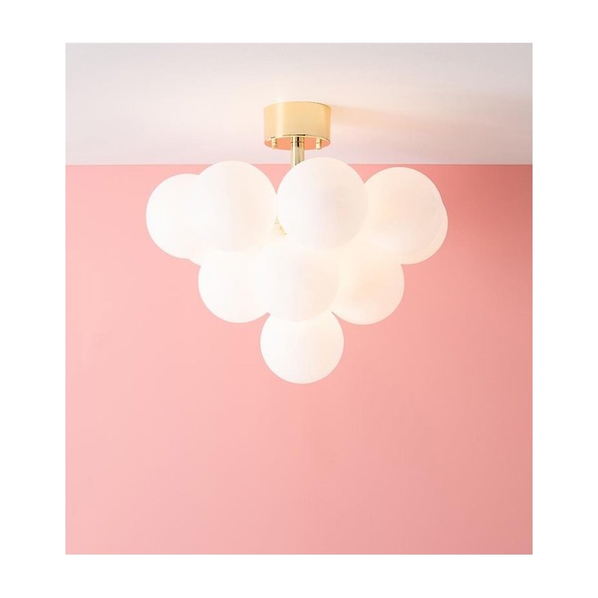 Markslöjd 107912 - Plafondkroonluchter MERLOT 13xG9/20W/230V Ø 56 cm wit/goud