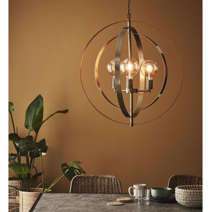 Markslöjd 107941 - Hanglamp aan ketting ORBIT 3xE27/60W/230V