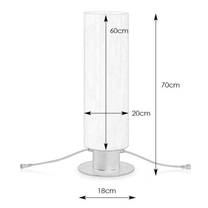 Markslöjd 107985 - LED buitenlamp GARDEN24 LED/12W/24V 70 cm IP44 zwart