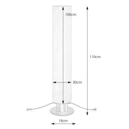 Markslöjd 107986 - LED buitenlamp GARDEN24 LED/20W/24V 110 cm IP44 zwart