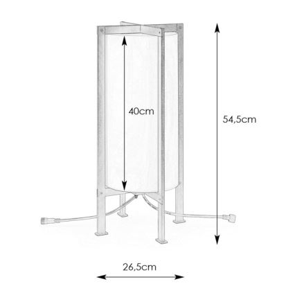 Markslöjd 107987 - LED buitenlamp GARDEN24 LED/6W/24V 54 cm IP44 zwart
