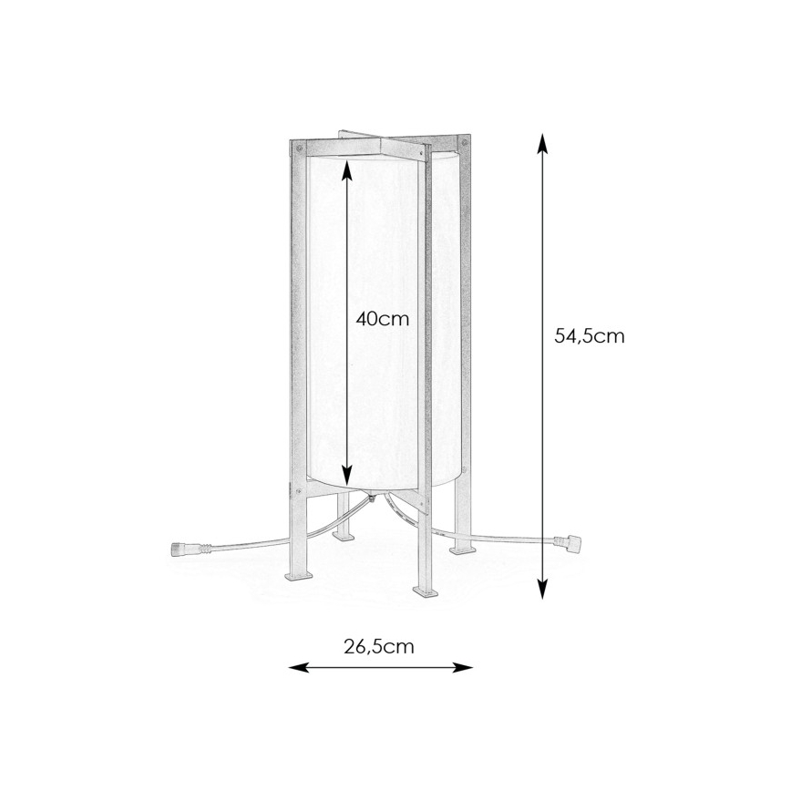 Markslöjd 107987 - LED buitenlamp GARDEN24 LED/6W/24V 54 cm IP44 zwart