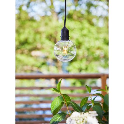 Markslöjd 107989 - LED hanglamp voor buiten GARDEN24 LED/2,86W/24V IP44 zwart/helder