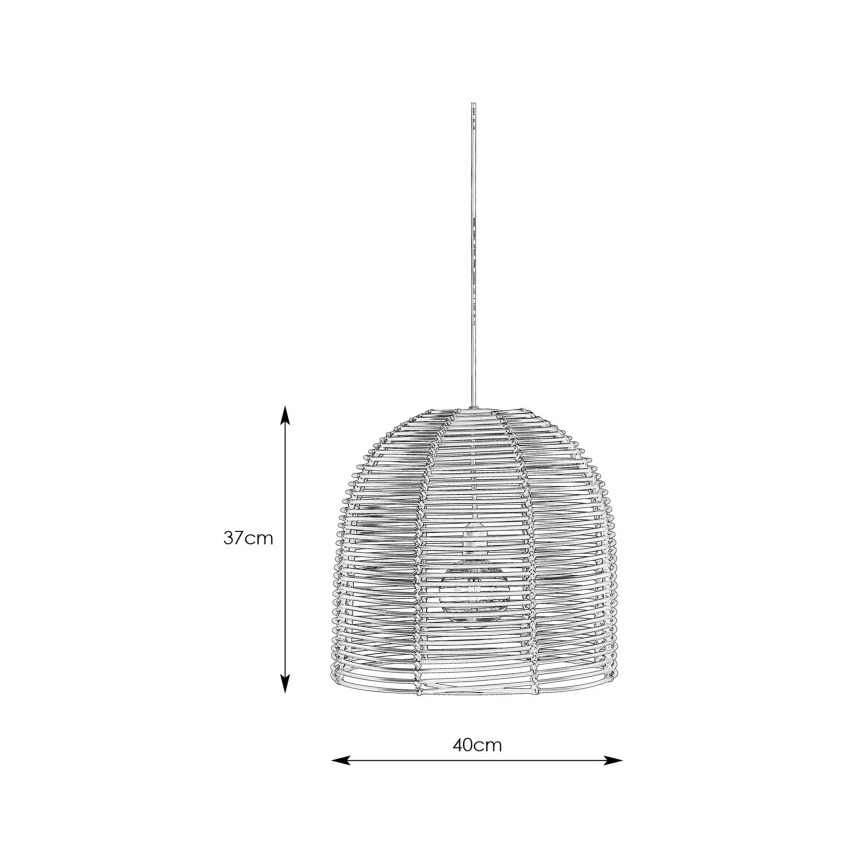 Markslöjd 107990 - LED buitenhanglamp GARDEN24 LED/2,86W/24V IP44 rotan/zwart