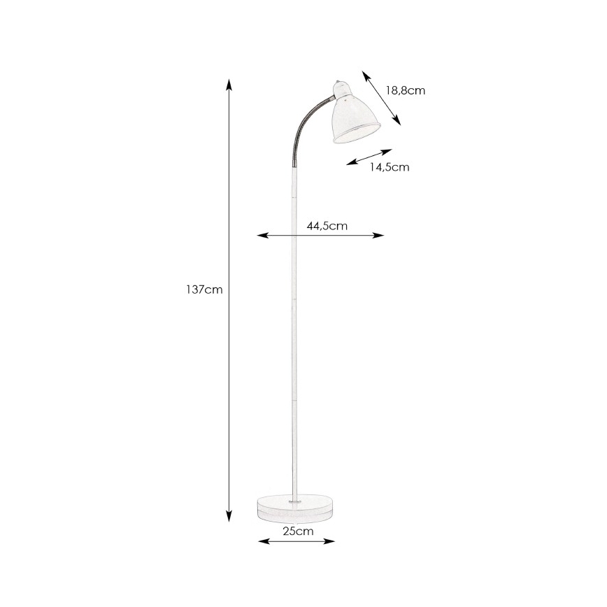 Markslöjd 108016 - Vloerlamp NITTA 1xE27/60W/230V
