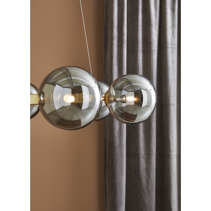 Markslöjd 108050 - Hanglamp aan een koord CIRCLE 6xG9/20W/230V goud