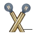 Markslöjd 108053 - Tafel Lamp SIMUL 1xE27/40W + 1xE14/40W/230V goud