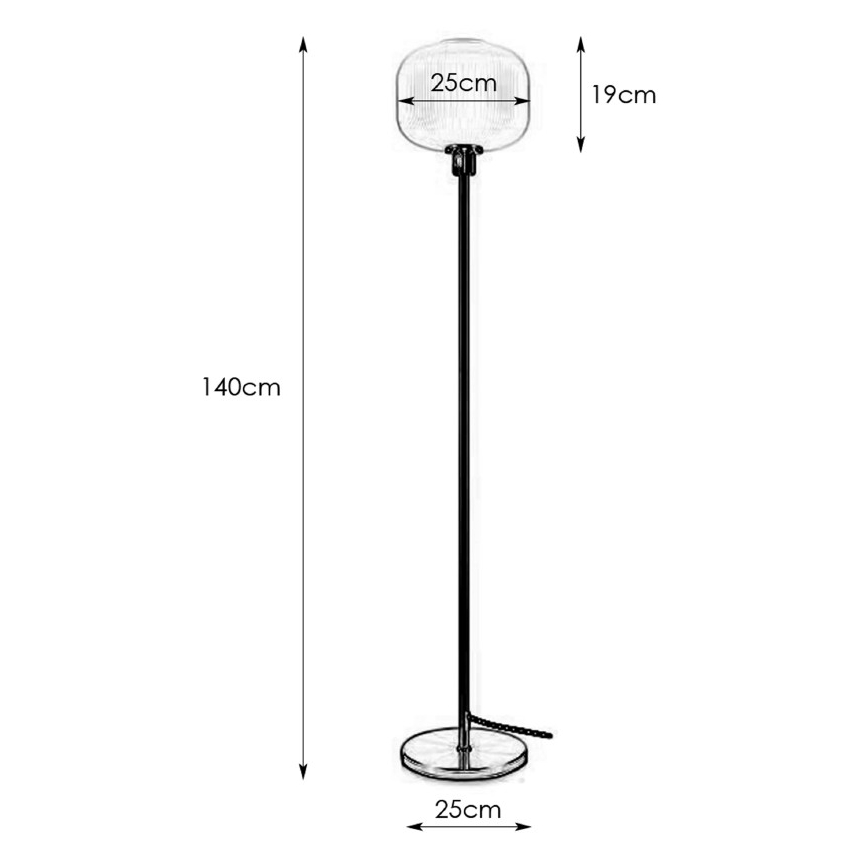 Markslöjd 108054 - Staande Lamp SOBER 1xE27/40W/230V messing