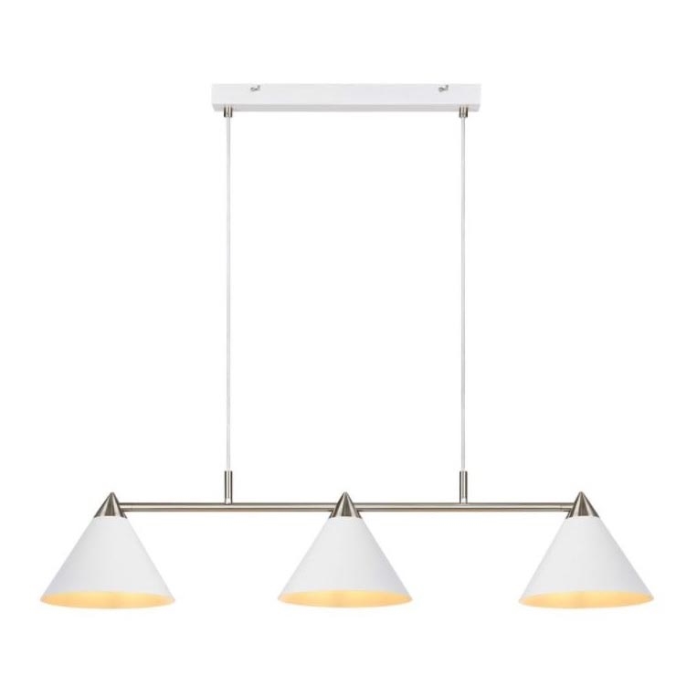 Markslöjd 108075 - Hanglamp aan koord KLINT 3xE14/40W/230V wit