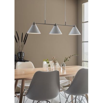 Markslöjd 108075 - Hanglamp aan koord KLINT 3xE14/40W/230V wit