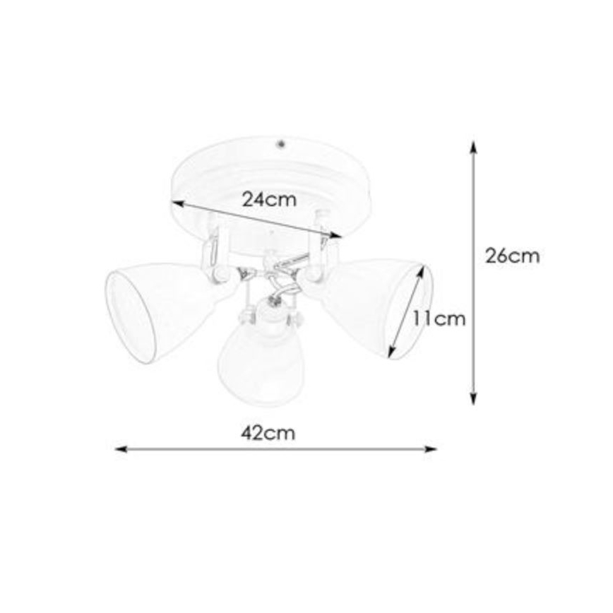 Markslöjd 108081 - Badkamer spot FJÄLLBACKA 3xG9/20W/230V IP44 zwart