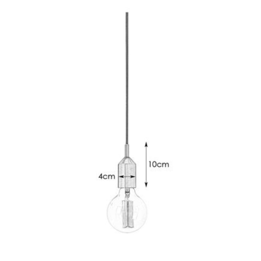 Markslöjd 108098 - Hanglamp aan koord BRONX 1xE27/60W/230V brons
