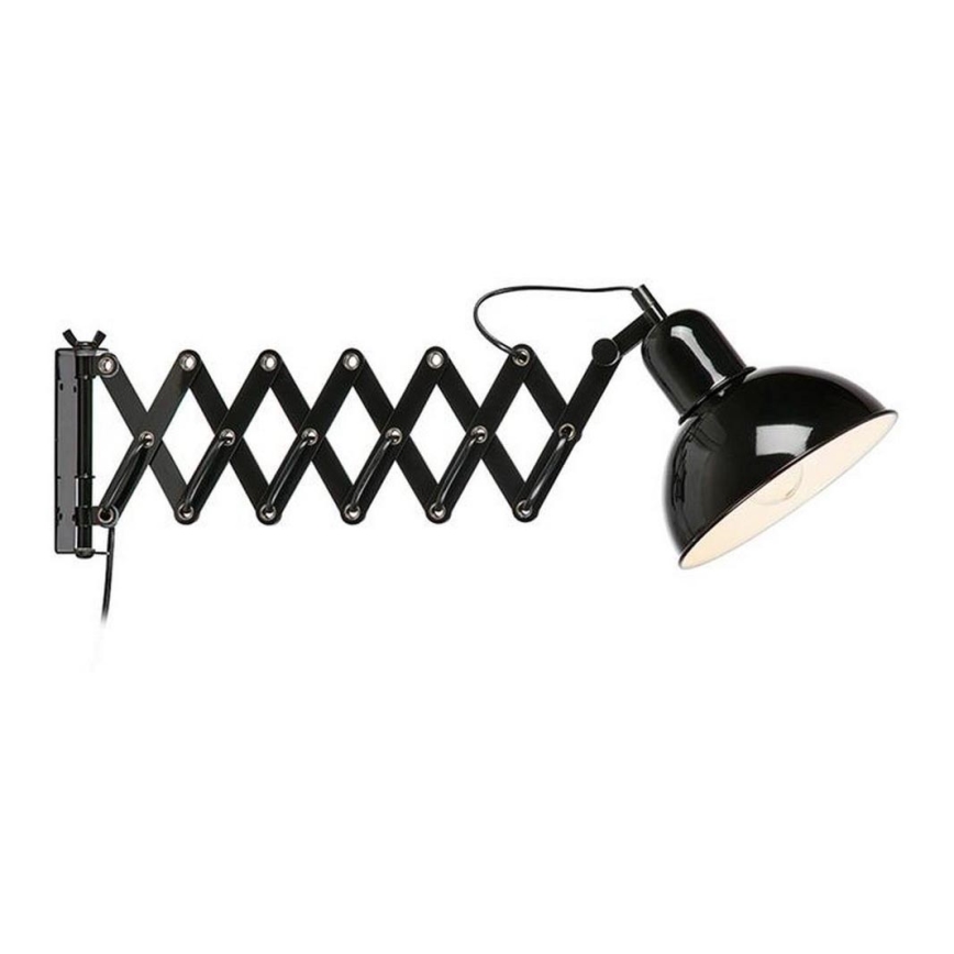 Markslöjd 108105 - Wandlamp RIGGS 1xE27/60W/230V zwart