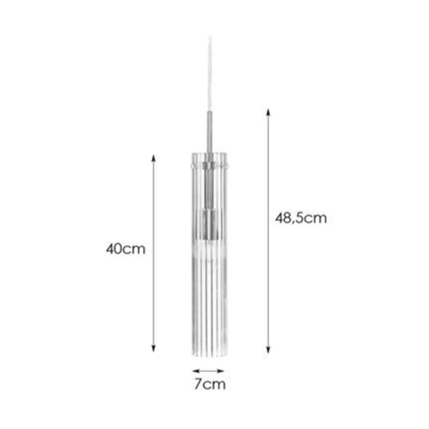 Markslöjd 108112 - Hanglamp aan een koord TUBO 1xE14/40W/230V