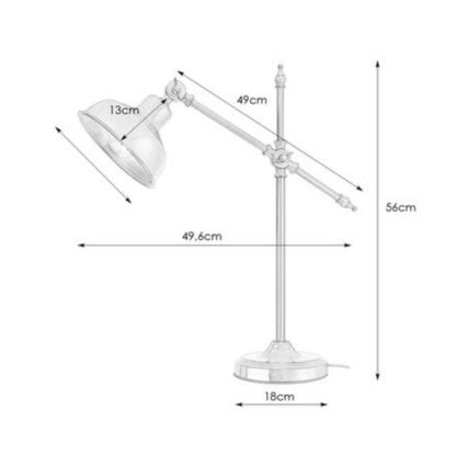 Markslöjd 108116 - Tafel Lamp GRIMSTAD 1xE27/60W/230V