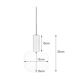 Markslöjd 108122 - Hanglamp aan een koord SOBER 1xE14/40W/230V mat chroom