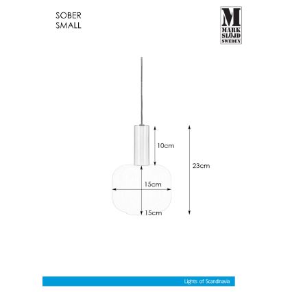 Markslöjd 108122 - Hanglamp aan een koord SOBER 1xE14/40W/230V mat chroom