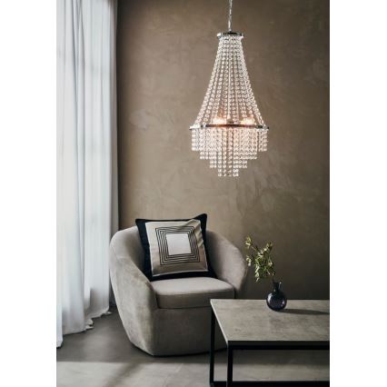 Markslöjd 108125 - Kristallen hanglamp aan ketting ALLINGTON 3xE14/25W/230V