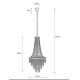 Markslöjd 108125 - Kristallen hanglamp aan ketting ALLINGTON 3xE14/25W/230V