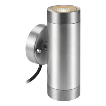 Markslöjd 108170 - GARDEN24 LED buitenwandlamp 2xLED/3W/24V IP44 mat chroom