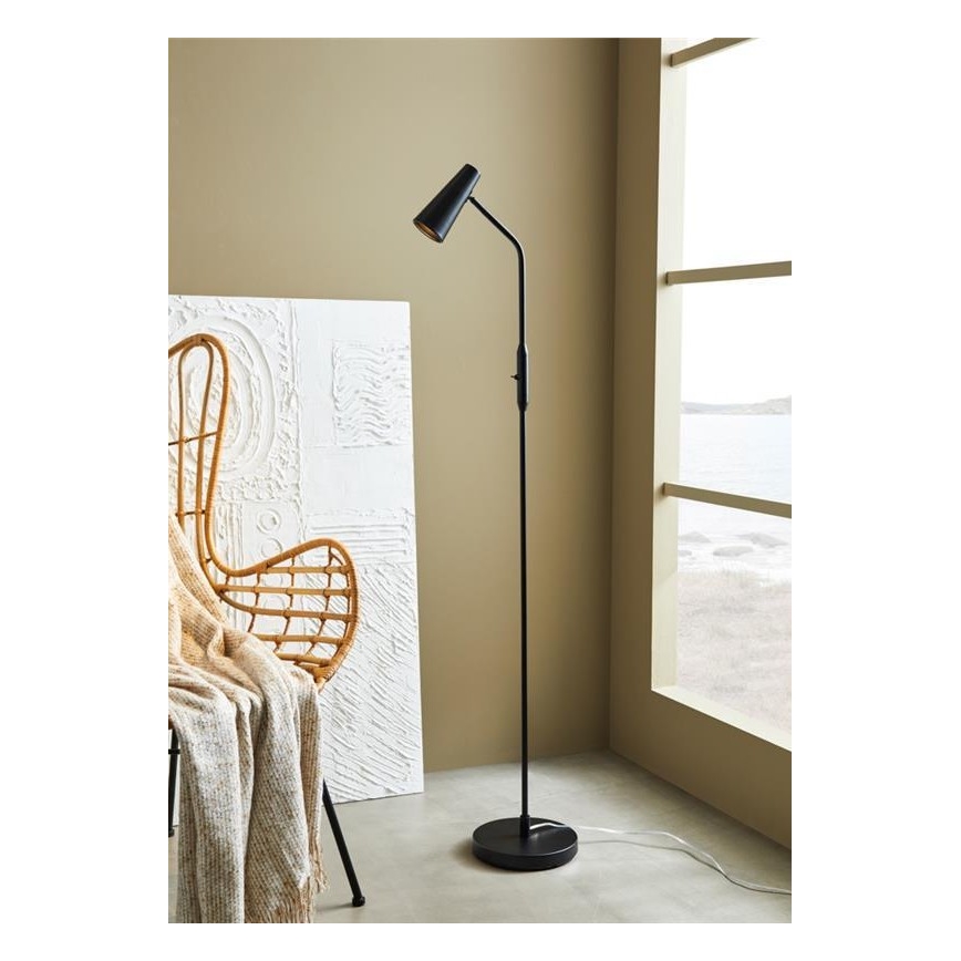 Markslöjd 108206 - Vloerlamp CREST 1xGU10/7W/230V zwart