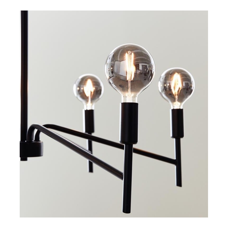 Markslöjd 108209 - Hanglamp aan een koord MONARCH 6xE14/18W/230V zwart