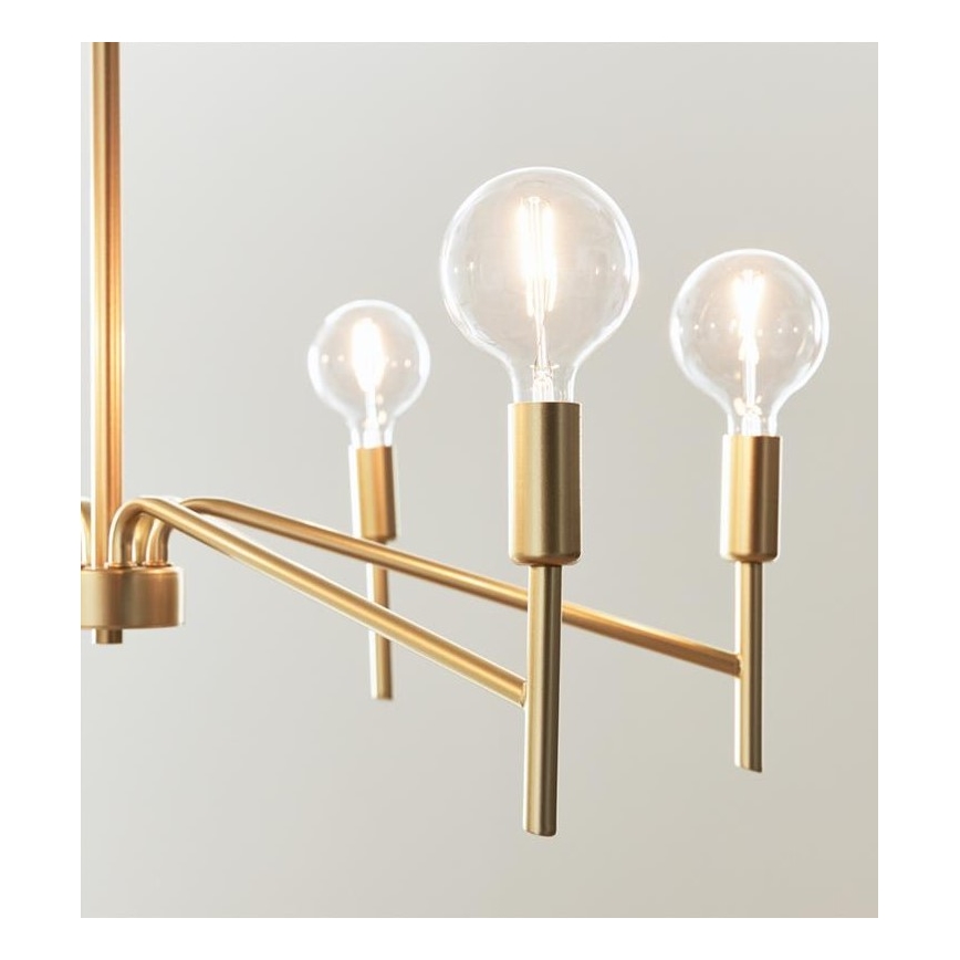 Markslöjd 108210 - Hanglamp aan een koord MONARCH 6xE14/18W/230V goud