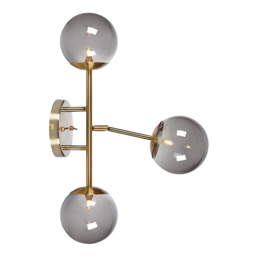 Markslöjd 108253 - Wand Lamp TRINITY 3xG9/20W/230V goud/grijs