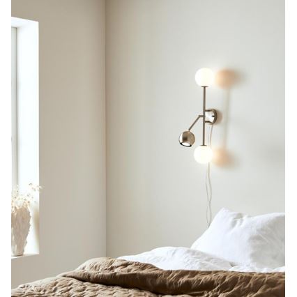 Markslöjd 108256 - Wandlamp BESIDE 2xG9/20W/230V + 1xGU10/7W/230V mat chroom