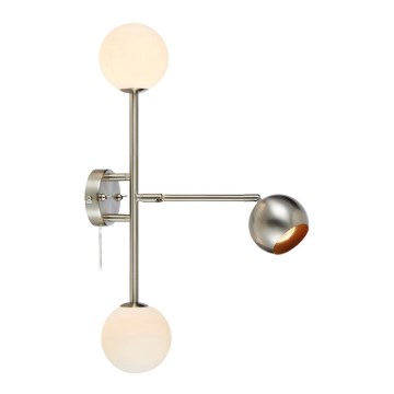 Markslöjd 108256 - Wandlamp BESIDE 2xG9/20W/230V + 1xGU10/7W/230V mat chroom