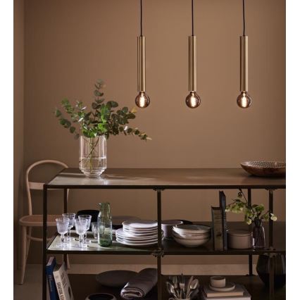 Markslöjd 108261 - Hanglamp aan een koord SENCILLO 3xE27/40W/230V goud