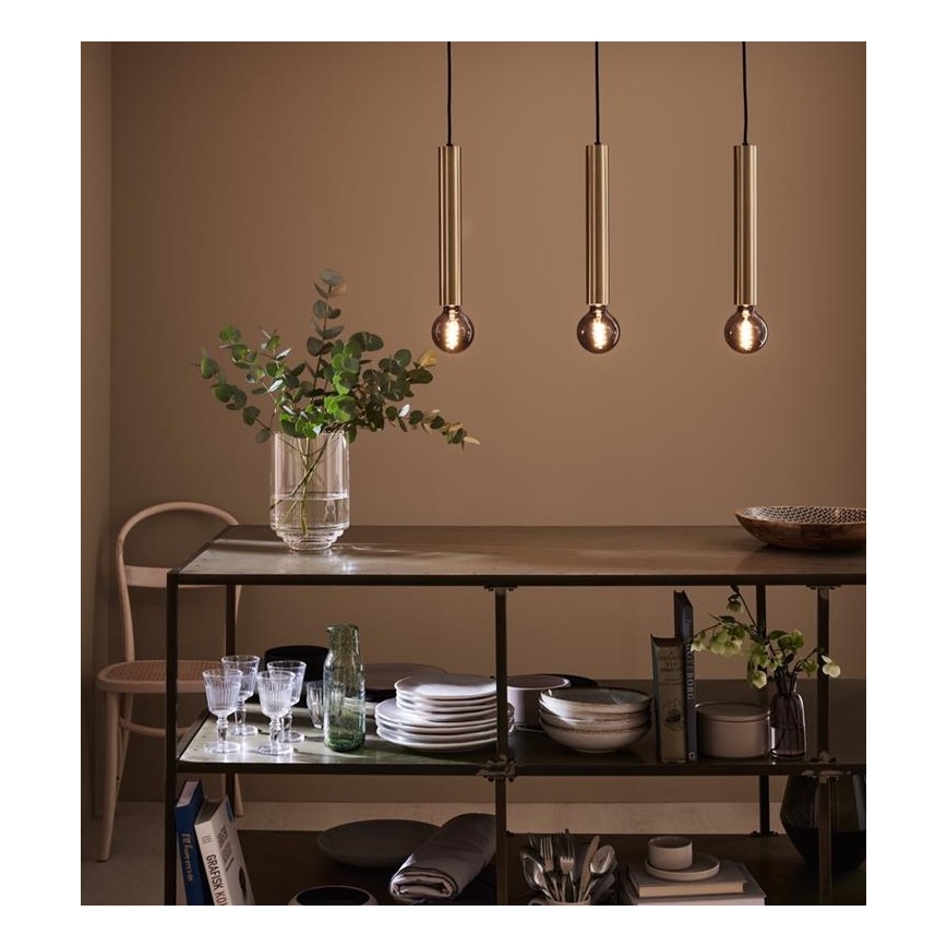 Markslöjd 108261 - Hanglamp aan een koord SENCILLO 3xE27/40W/230V goud