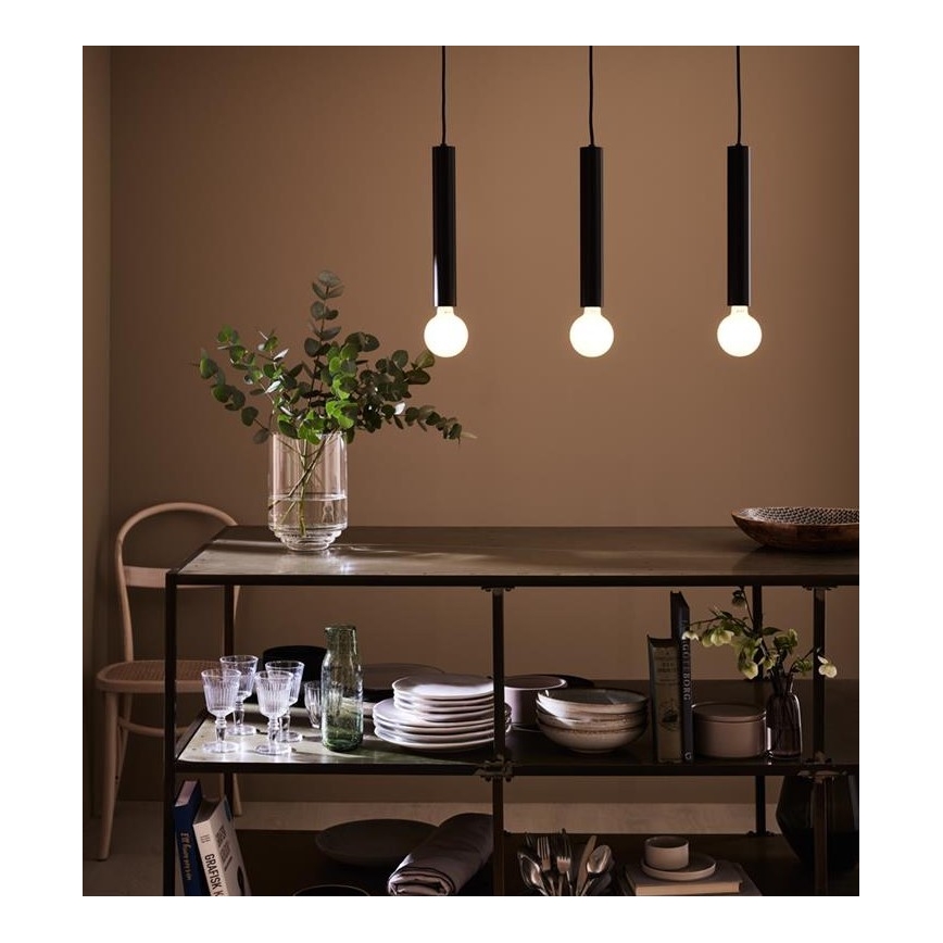 Markslöjd 108262 - Hanglamp aan een koord SENCILLO 3xE27/40W/230V zwart