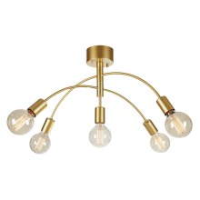 Markslöjd 108285 - Hanglamp voor Oppervlak Montage CYGNUS 5xE27/40W/230V goud