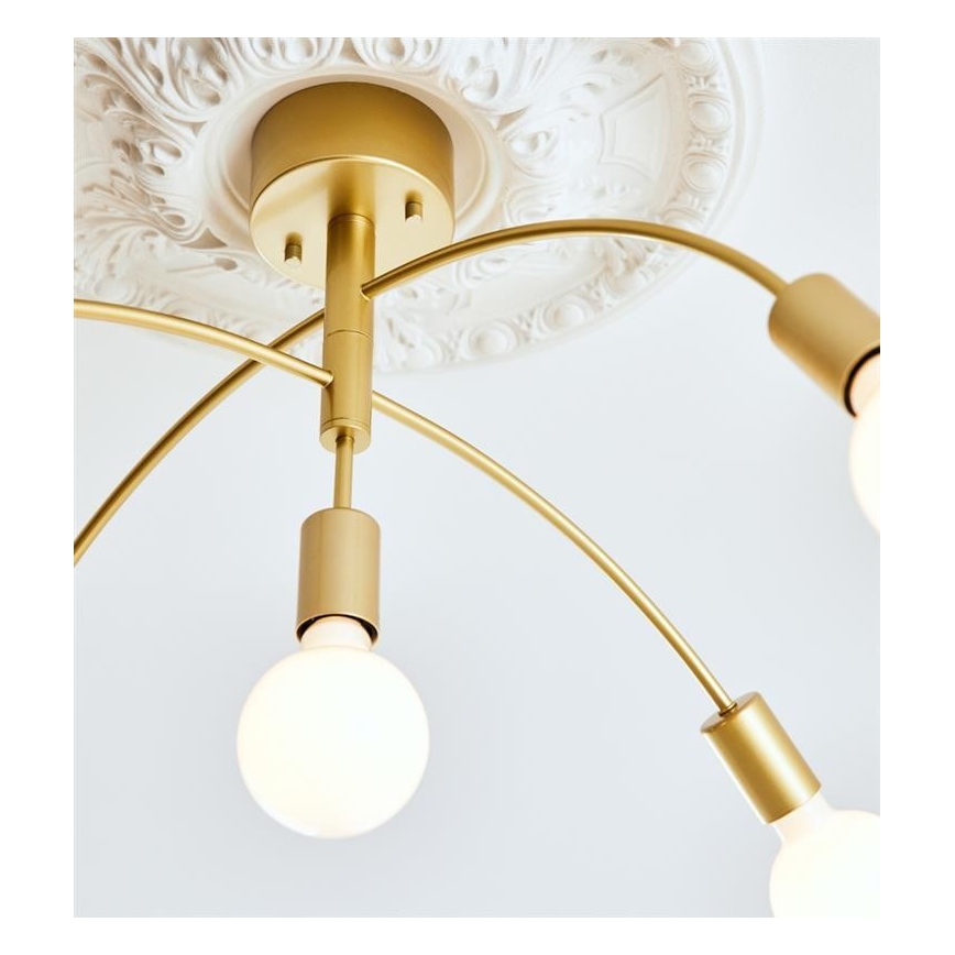 Markslöjd 108285 - Hanglamp voor Oppervlak Montage CYGNUS 5xE27/40W/230V goud