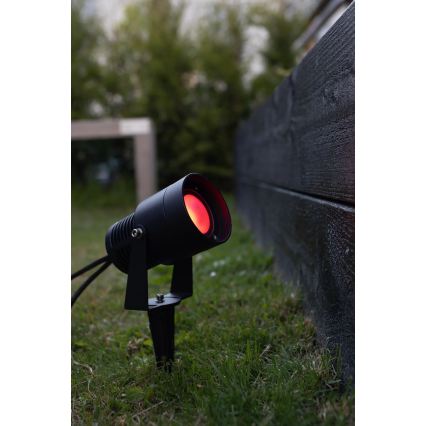 Markslöjd 108404 - LED RGBW Buitenlamp GARDEN24 LED/6W/24V 30 cm IP44 zwart