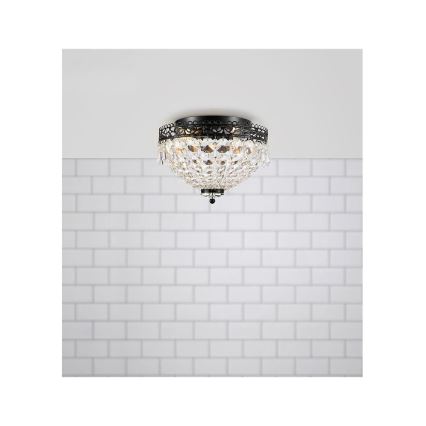 Markslöjd 108424 - Plafondlamp JOLINE 2xE14/40W/230V zwart