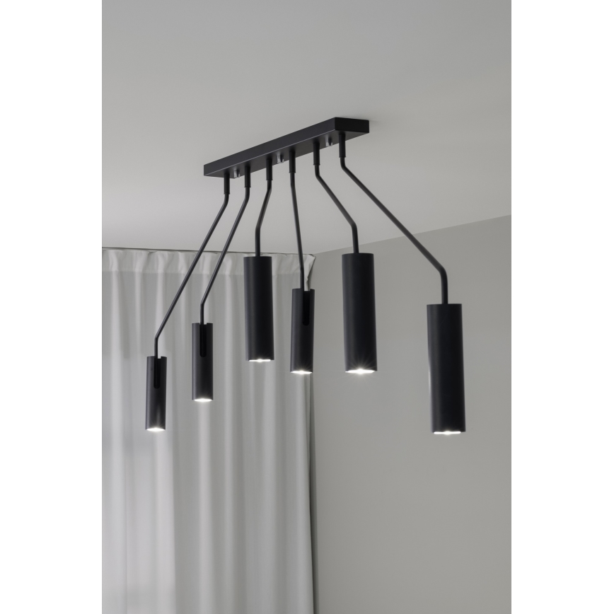 Markslöjd 108508 - Spot  RAMUS 6xGU10/25W/230V zwart