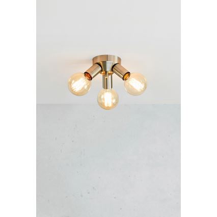 Markslöjd 108551 - Plafondlamp MAZZO 3xE27/40W/230V mat chroom