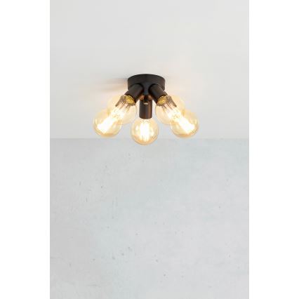 Markslöjd 108552 - Plafondlamp MAZZO 5xE27/40W/230V zwart