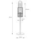 Markslöjd 108557 - Tafellamp TUBO 1xE14/40W/230V 50 cm glanzend chroom/clear