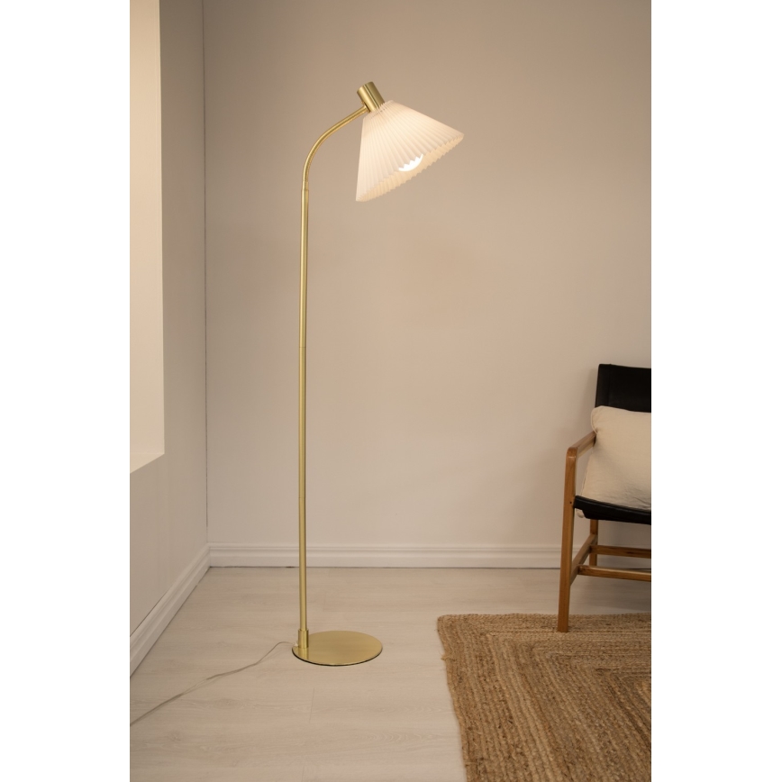 Markslöjd 108569 - Staande Lamp MIRA 1xE27/40W/230V goud