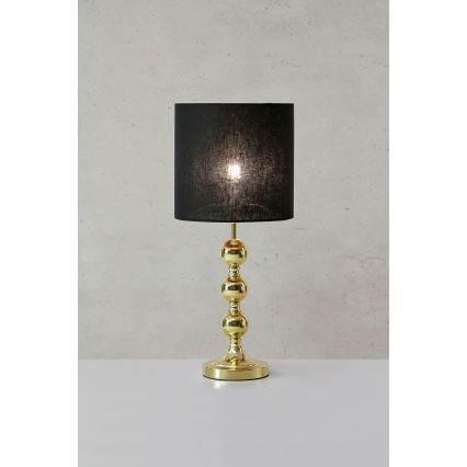 Markslöjd 108574 - Tafellamp OCTO 1xE27/40W/230V zwart/goud