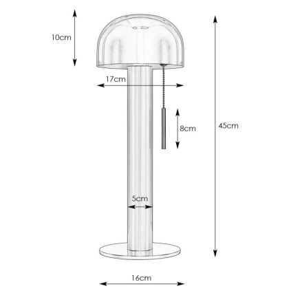 Markslöjd 108576 - Tafellamp COSTA 2xG9/18W/230V zwart/goud