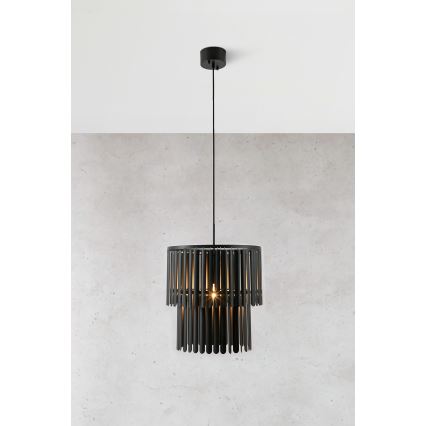 Markslöjd 108581 - Hanglamp aan een koord VIENTO 1xE27/40W/230V zwart