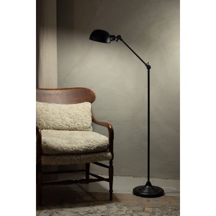 Markslöjd 108586 - Staande Lamp PORTLAND 1xE27/40W/230V zwart