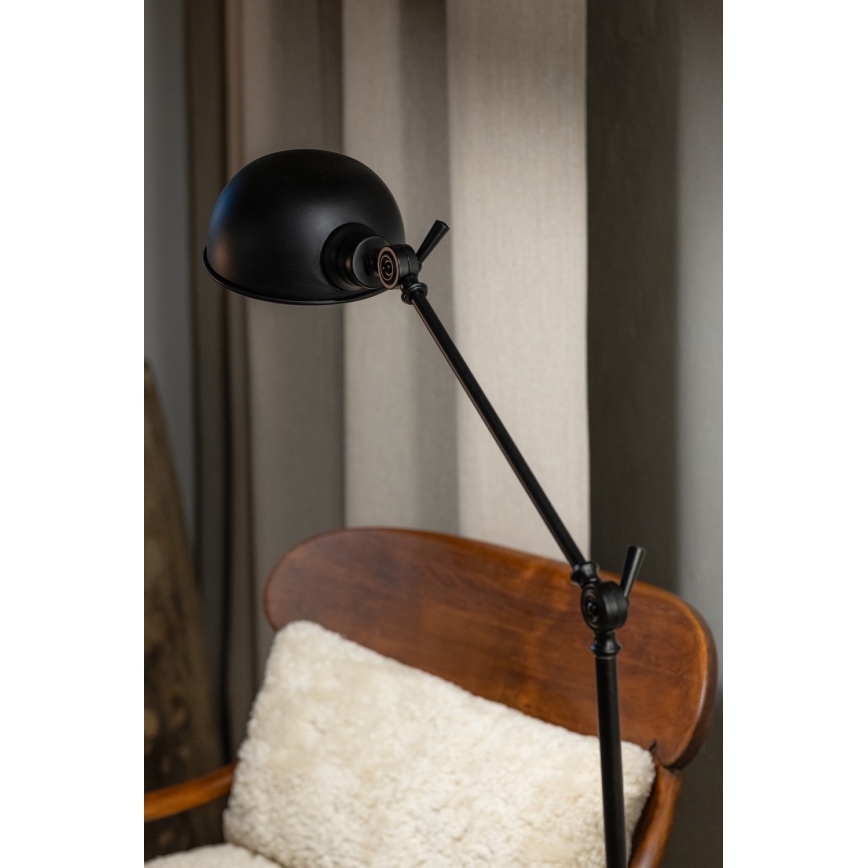 Markslöjd 108586 - Staande Lamp PORTLAND 1xE27/40W/230V zwart